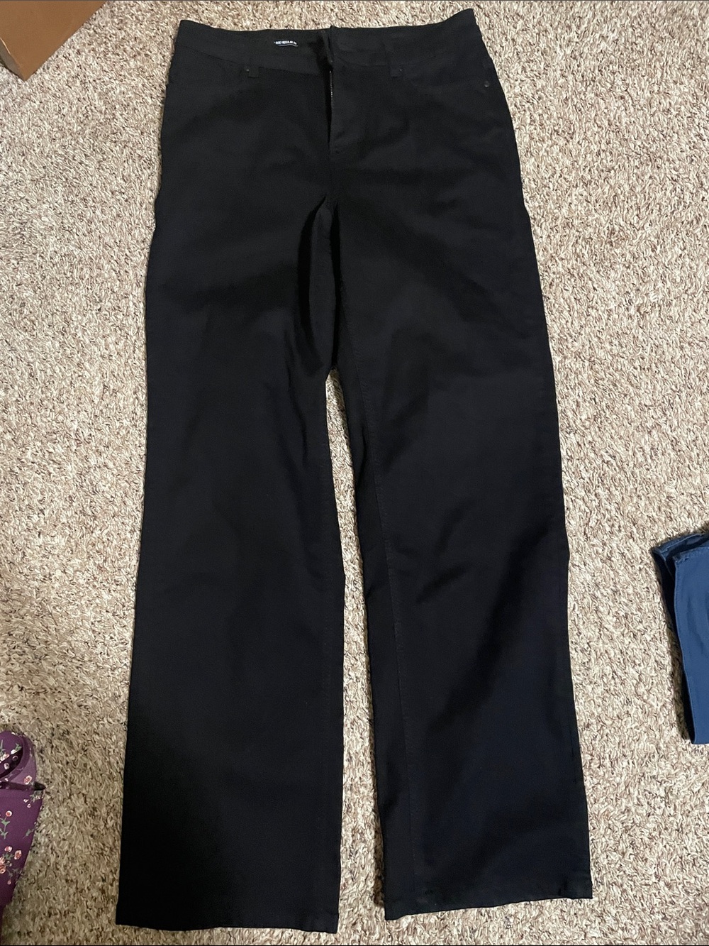 Women’s Black Straight-Leg Dress Pants